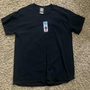 HUF Men's Black and Navy T-shirt